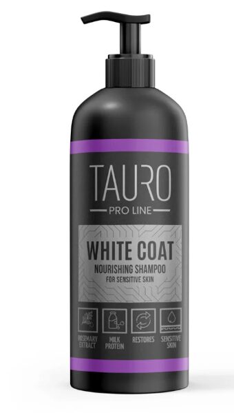 Tauro Pro Line barojošs šampūns suņiem un kaķiem gaišiem kažokiem 250ml/1000ml